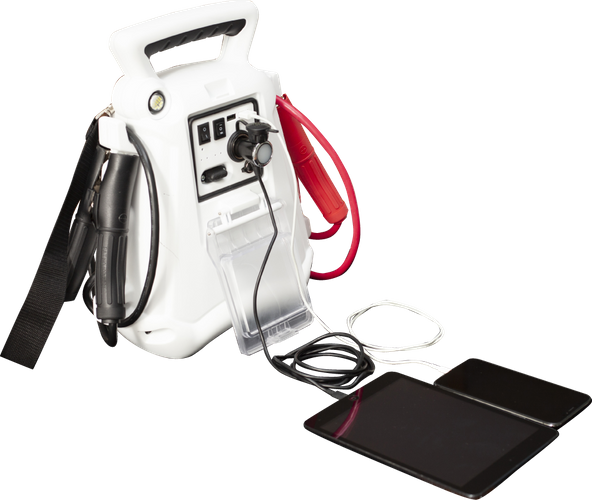 いざという時は携帯などの充電が可能