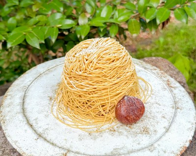 <丹波本店>丹波栗のしぼりたてモンブラン~夏季限定 やわもちアイス仕立て~