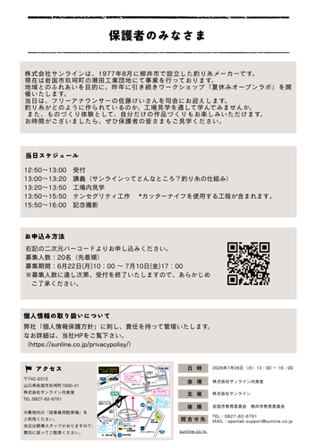 ポスター裏面
