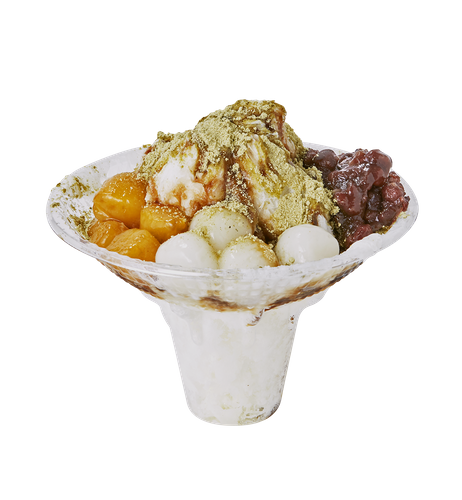 もちもちトッピングと客家擂茶のかき氷