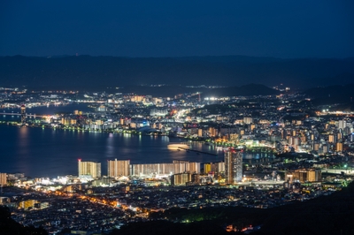 比叡山からの眺め(大津市街地方面)