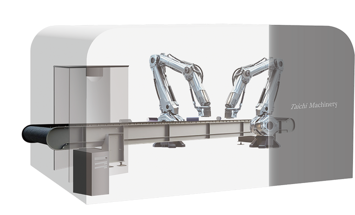 イメージ図：AIによるビン選別自動化ロボット