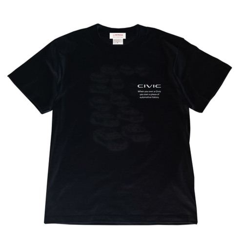2401HD41-07 シビック Honda CIVIC HISTORY Tシャツ