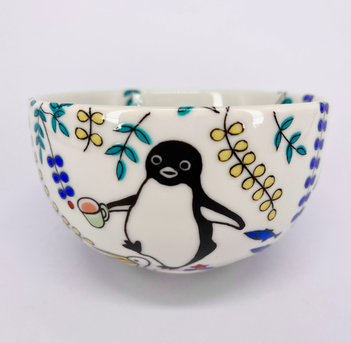 九谷焼　抹茶碗「ぼくのともだち」直径11.5&times;高さ7cm　88,000円