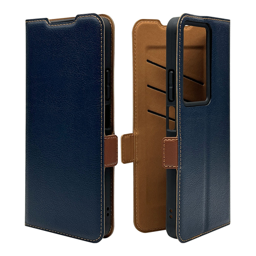 ネイビー&times;ブラウン