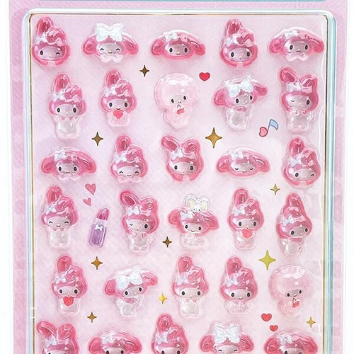 サンリオの透明感あるボンボンドロップシール