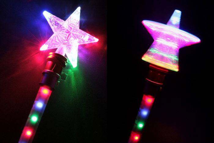 「光るくるくるお星さまスティック」 価格：1,000円 星が光りながら回るおもちゃです。