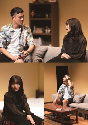 前回公演「こりゃもてんばい2」より秋吉優花(HKT48)とノボせもんなべ