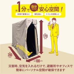谷沢製作所、5自治体へ非常用パーソナルスペース「非密基地（ひみつきち）」計120個を寄付