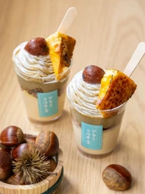 『熱海ミルチーズ』に大人気の秋スイーツが今年も！ 栗をのせて、絞って、焼き込んで。 3つの栗を楽しむ「モンブランバスク」が期間限定で登場！