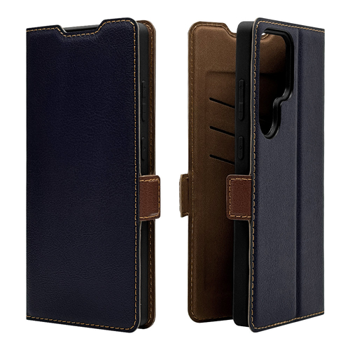 ネイビー&times;ブラウン