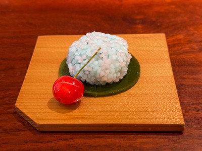 甘味紫陽花餅