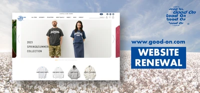 老舗アパレルブランド「Good On」のWEBサイトが2023年7月20日にリニューアルオープン！