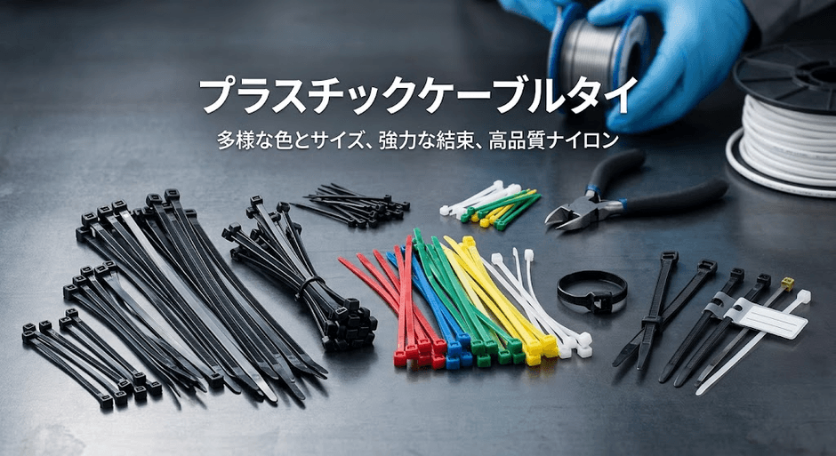 図. プラスチックケーブルタイの製品画像