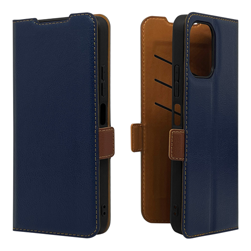 ネイビー&times;ブラウン