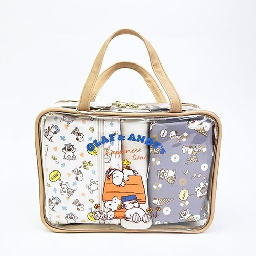スヌーピーのトラベルポーチセット