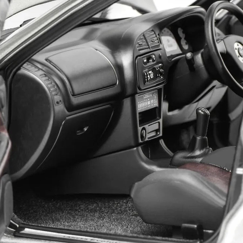 モーターヘリックス 1/18スケール M84001 三菱 Lancer Evolution IV ランサーエボリューション EVO Ⅳ Steel Silver Metallic