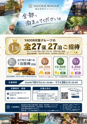 YADORIE誕生記念キャンペーン