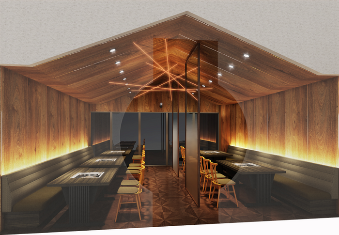 開放感があり、飛騨高山の温かみを感じる店内デザイン