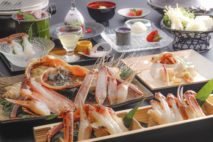 【極魅】活松葉蟹会席［一例］