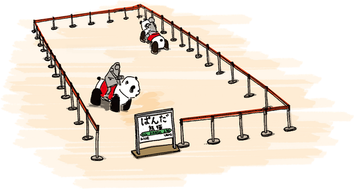 パンダの乗り物(イメージ)