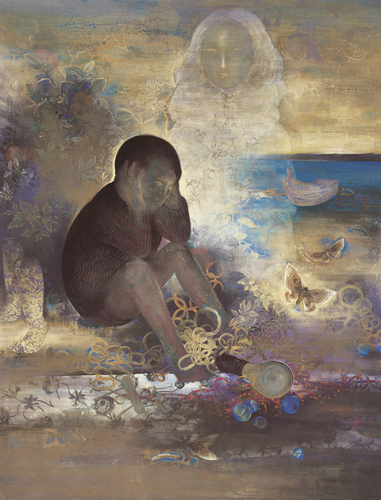 竹内浩一《耳鳴り》昭和47年(1972)　今治市大三島美術館蔵