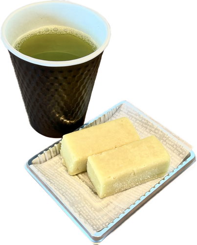 マンボウのごはん（いもようかんと緑茶セット）