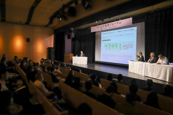 ▲「ワールド食育フォーラム」（2022年開催時の様子）