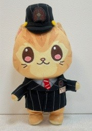 ①みかん駅長ぬいぐるみキーホルダー 販売価格1,870円（税込み）   
