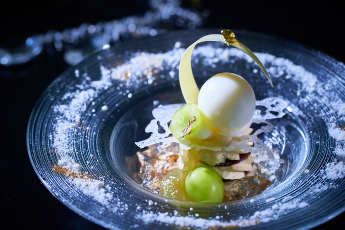 香り煌めくシャルドネ・スパークリングとアールグレイのプレートパフェ（オプション）