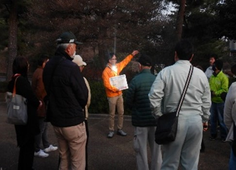 夜間避難体験会（過去開催の様子）
