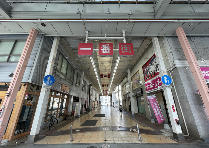 現在の一番街の様子（2023年5月撮影）