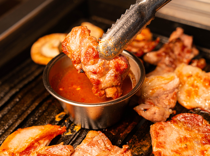 韓国レトロ式塩焼きとメルジョッソース