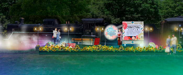 ▲蒸気機関車展示場（イメージ）