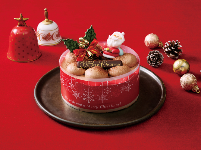 「クリスマスチョコ生ショート」4号(直径12cm) ¥3,800(税込)