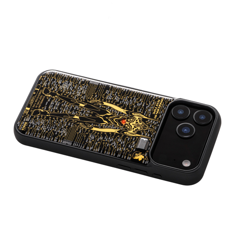 FLASH EVA01 基板アート iPhone 17 Pro Maxケース　ななめ