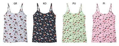 品番：LL2057　サイズ：M,L　カラー：GR/KO/PU/PI　価格：¥3,080(税込)