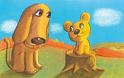 『やさしいライオン』1975年 (C)やなせたかし　(公財)やなせたかし記念アンパンマンミュージアム振興財団蔵