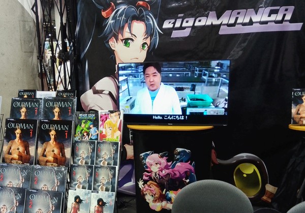アメリカの大規模イベント Comicconブースでメッセージ動画公開