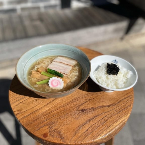 上だしそばとごはん(トッピング)