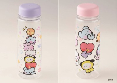 BT21minini 温冷クリアボトル（ピンク）/（パープル）