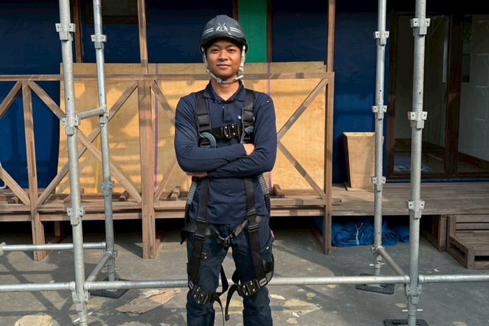 第1期インドネシア技能実習生で今回指導者を務めたダルト氏