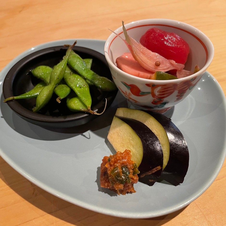 前菜3種:自家製新潟野菜