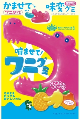 噛ませて!ワニグミ トロピカルフルーツあじ(3)
