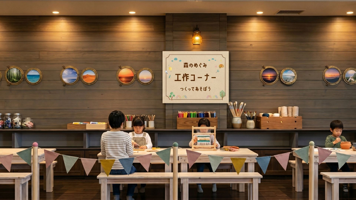 KIDSラウンジ「工作コーナー」