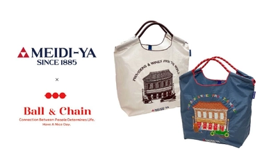 MEIDI-YA × Ball&Chainコラボバッグが新登場　 9月17日(木)オープンの明治屋自由が丘ストアーで先行発売