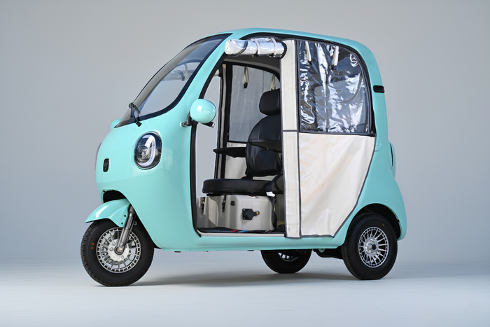 ビベルCOCO　雨除けサイドカバー装備例