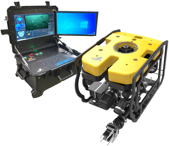 MOGOOL-PRO P3000-AのコントロールボックスDR6（左）と機体（右）