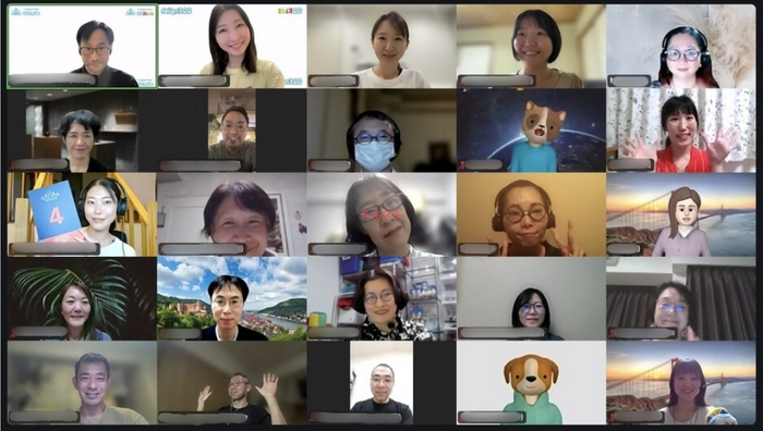 過去開催したオンライン交流会の様子（イメージ）