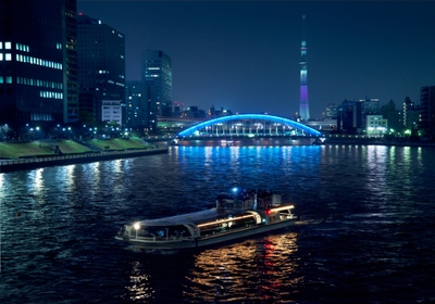 東京水辺ラインのナイトクルーズ (イメージ)